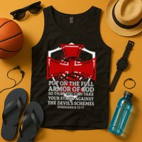Knight Templar Christian Armor Of God Tank Top