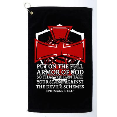 Knight Templar Christian Armor Of God Golf Towel