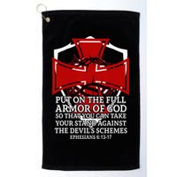 Knight Templar Christian Armor Of God Golf Towel