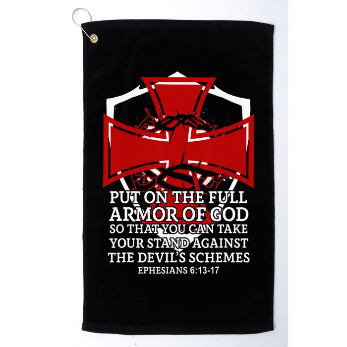 Knight Templar Christian Armor Of God Golf Towel