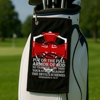 Knight Templar Christian Armor Of God Golf Towel