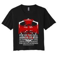 Knight Templar Christian Armor Of God Crop Top