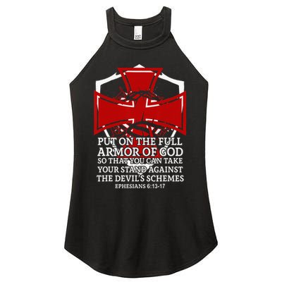 Knight Templar Christian Armor Of God Women's Perfect Tri Rocker Tank
