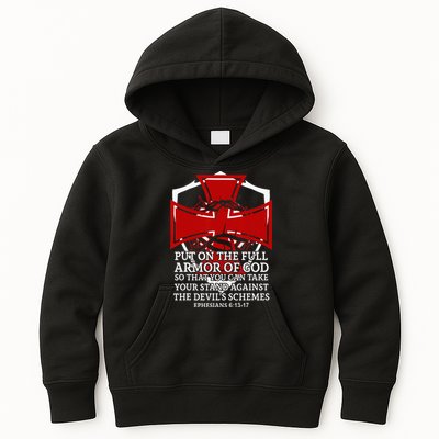Knight Templar Christian Armor Of God Kids Hoodie