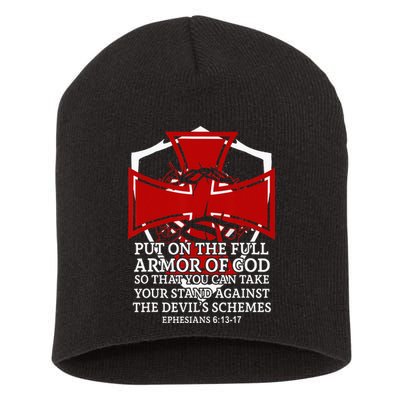 Knight Templar Christian Armor Of God Short Acrylic Beanie
