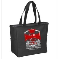Knight Templar Christian Armor Of God Zip Tote Bag