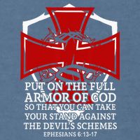 Knight Templar Christian Armor Of God Garment-Dyed Sweatshirt