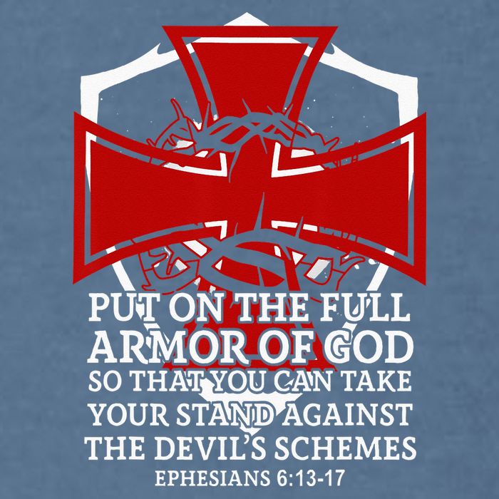 Knight Templar Christian Armor Of God Garment-Dyed Sweatshirt