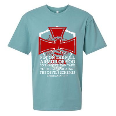 Knight Templar Christian Armor Of God Sueded Cloud Jersey T-Shirt