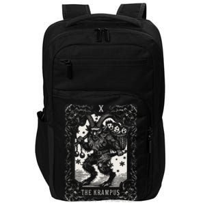 Krampus Tarot Card Design Christmas Season Evil Pajama Xmas Impact Tech Backpack