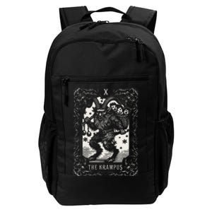 Krampus Tarot Card Design Christmas Season Evil Pajama Xmas Daily Commute Backpack