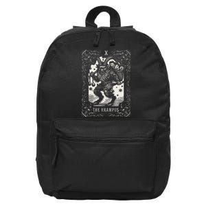 Krampus Tarot Card Design Christmas Season Evil Pajama Xmas 16 in Basic Backpack