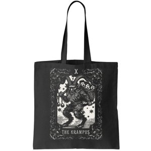 Krampus Tarot Card Design Christmas Season Evil Pajama Xmas Tote Bag