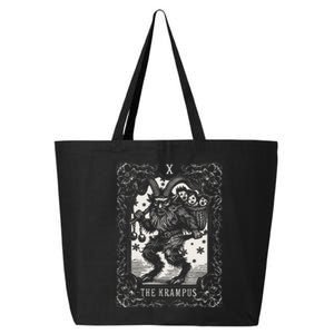 Krampus Tarot Card Design Christmas Season Evil Pajama Xmas 25L Jumbo Tote