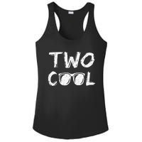 Kids Two Cool 2nd Birthday Gift 2 Year Old Second Bday Ladies PosiCharge Competitor Racerback Tank