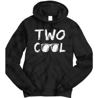 Kids Two Cool 2nd Birthday Gift 2 Year Old Second Bday Tie Dye Hoodie