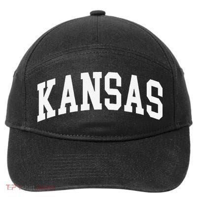 Kansas Throwback Design Classic 7-Panel Snapback Hat