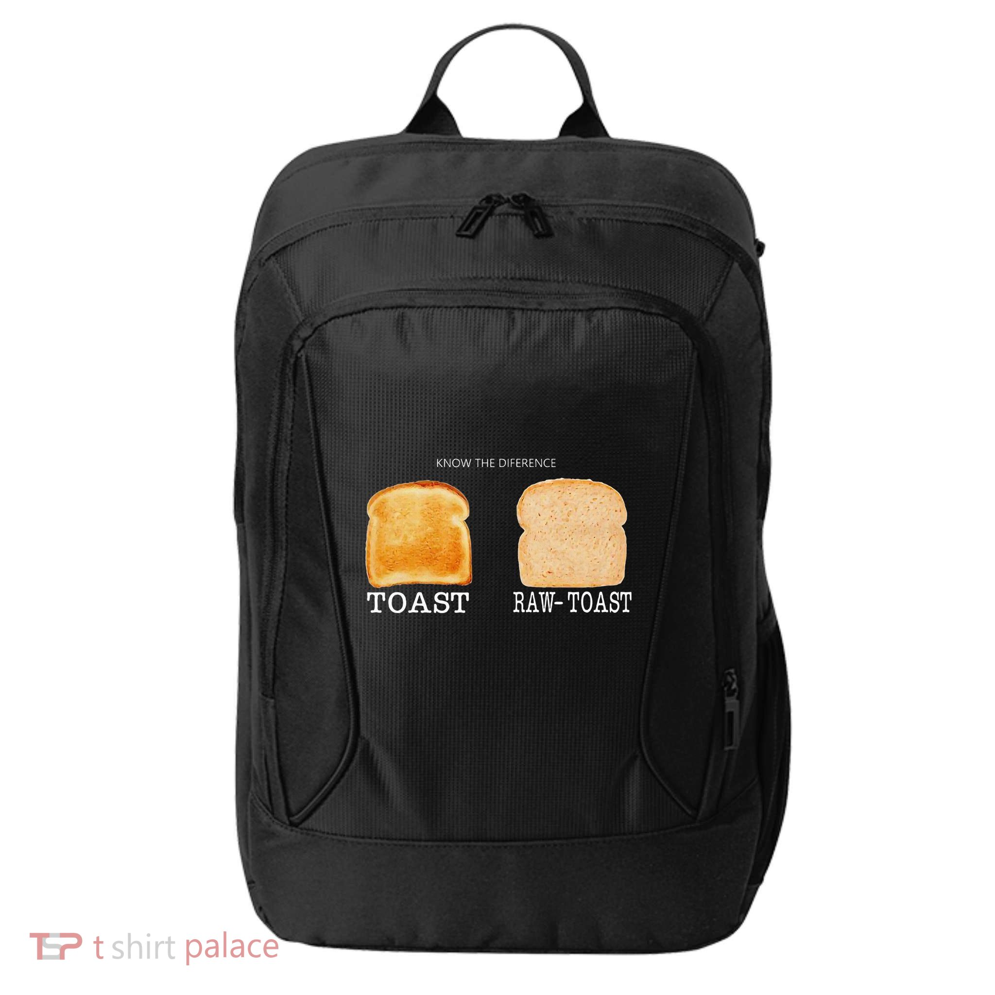 Know The Difference Toast Raw Toast City Backpack