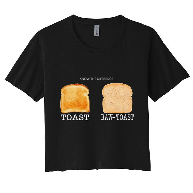 Know The Difference Toast Raw Toast Crop Top