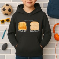 Know The Difference Toast Raw Toast Kids Hoodie
