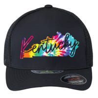 Kentucky Tie Dye State Map Pride Hippie Vintage Retro Flexfit Unipanel Trucker Cap