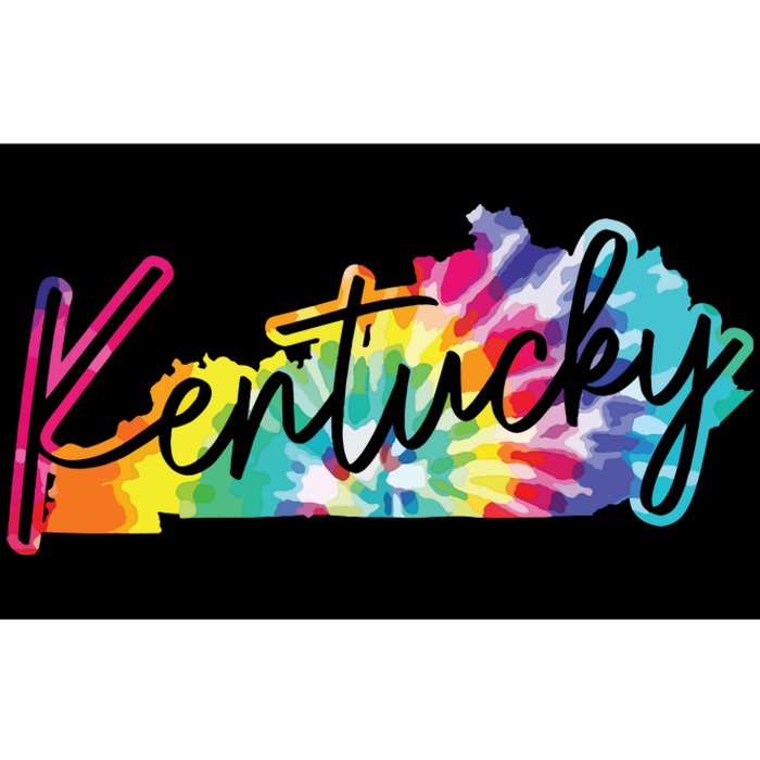 Kentucky Tie Dye State Map Pride Hippie Vintage Retro Bumper Sticker