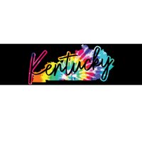 Kentucky Tie Dye State Map Pride Hippie Vintage Retro Bumper Sticker