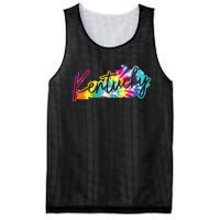 Kentucky Tie Dye State Map Pride Hippie Vintage Retro Mesh Reversible Basketball Jersey Tank