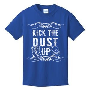 Kick The Dust Up Cow Cow Western Great Gift Kids T-Shirt