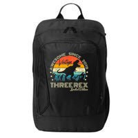 Kids Third Dinosaur 3 Year Old 2019 Three Rex 3rd Birthday City Backpack