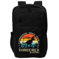 Kids Third Dinosaur 3 Year Old 2019 Three Rex 3rd Birthday Impact Tech Backpack