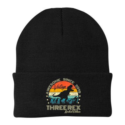 Kids Third Dinosaur 3 Year Old 2019 Three Rex 3rd Birthday Beanie