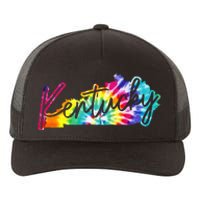 Kentucky Tie Dye State Map Pride Hippie Vintage Retro Yupoong Adult 5-Panel Trucker Hat