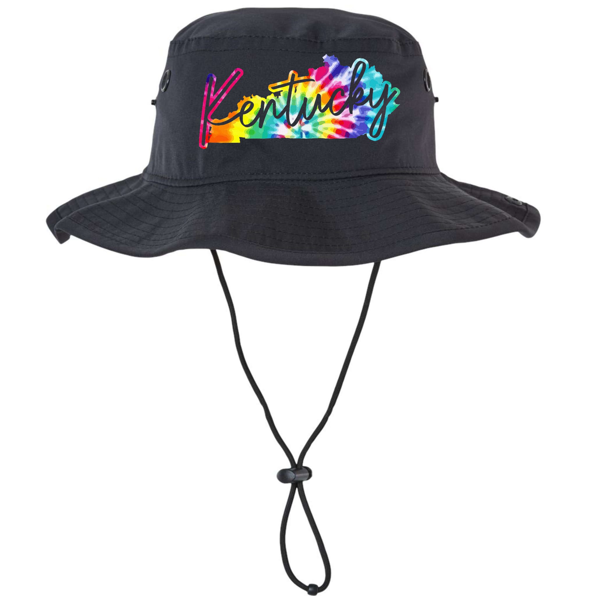 Kentucky Tie Dye State Map Pride Hippie Vintage Retro Bucket Hat