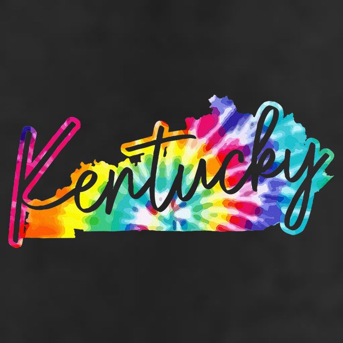 Kentucky Tie Dye State Map Pride Hippie Vintage Retro Hat
