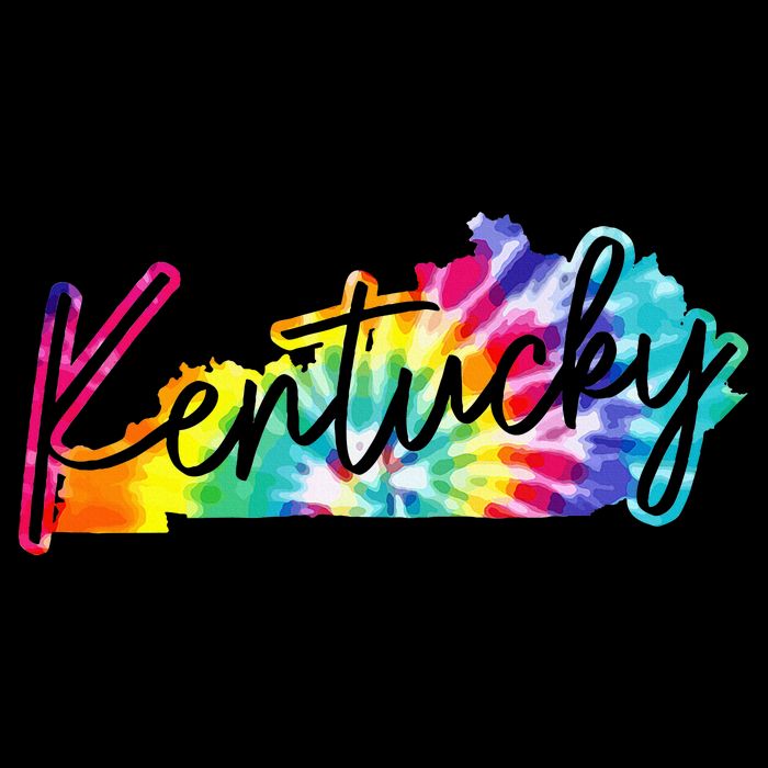 Kentucky Tie Dye State Map Pride Hippie Vintage Retro Toddler T-Shirt