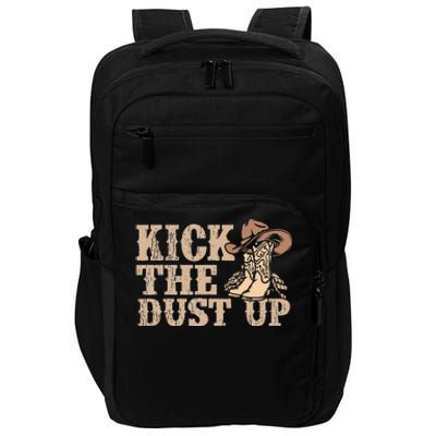 Kick The Dust Up Country Music Western Dancer Cow Impact Tech Backpack