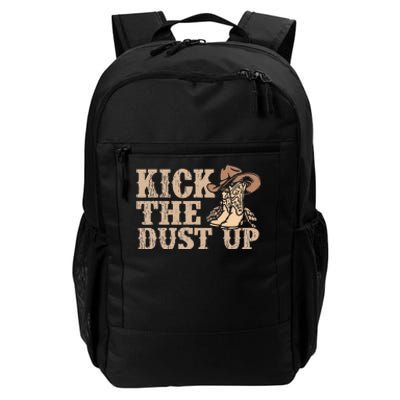 Kick The Dust Up Country Music Western Dancer Cow Daily Commute Backpack