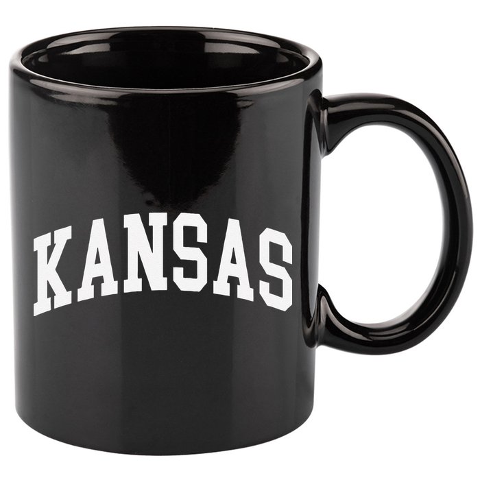 Kansas Throwback Design Classic 11oz C Handle Ceramic Mug