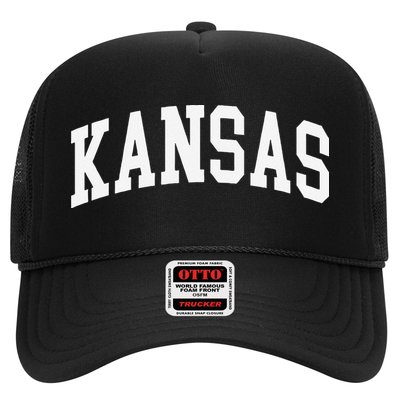 Kansas Throwback Design Classic Trucker Hat