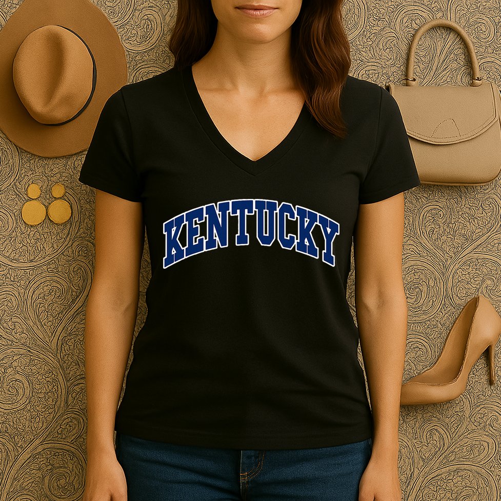 Kentucky Throwback Design Classic Women's V-Neck T-Shirt
