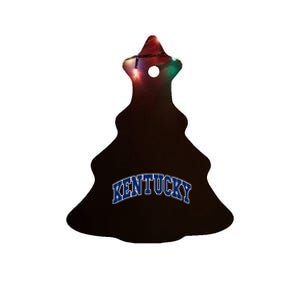 Kentucky Throwback Design Classic Ceramic Tree Ornament