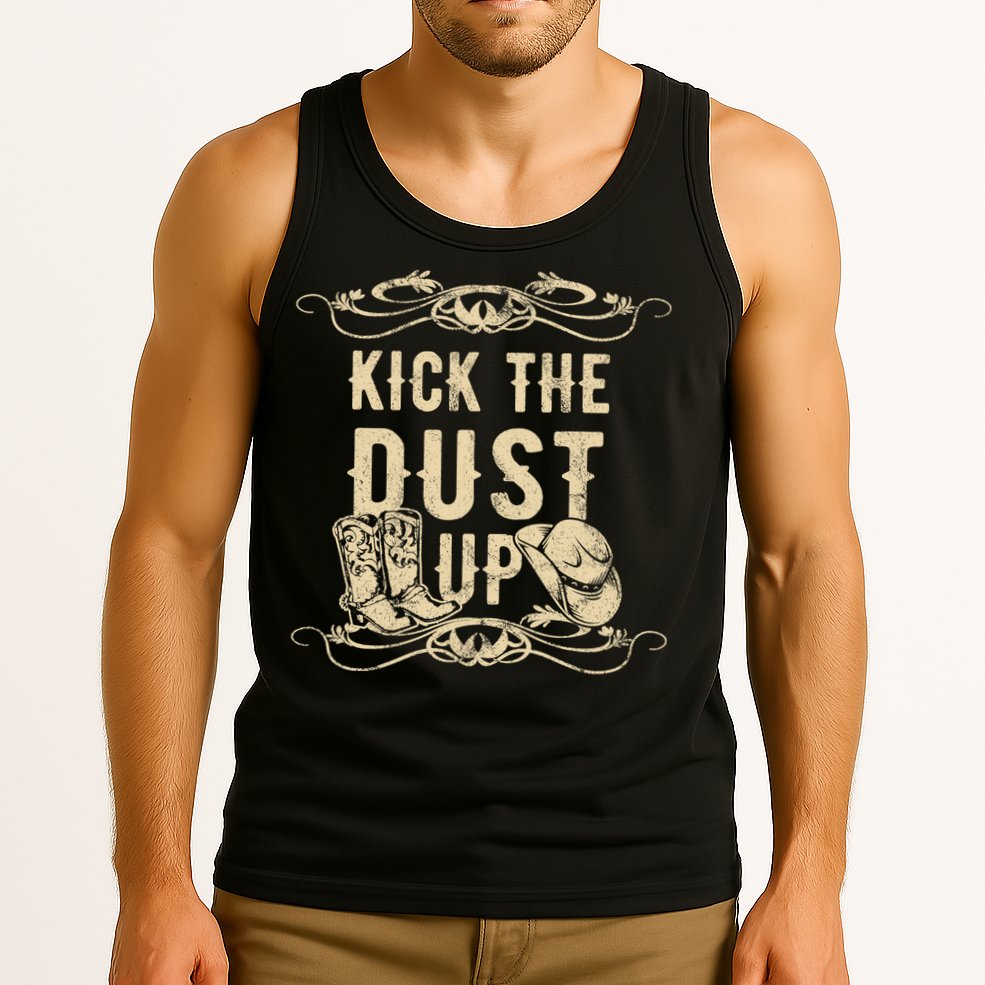 Kick The Dust Up Shirt Country Vintage Tee For Dancers Tank Top