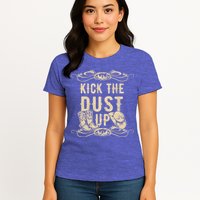 Kick The Dust Up Shirt Country Vintage Tee For Dancers Womens T-Shirt