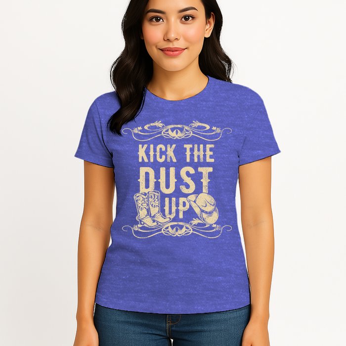 Kick The Dust Up Shirt Country Vintage Tee For Dancers Womens T-Shirt
