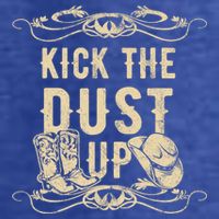 Kick The Dust Up Shirt Country Vintage Tee For Dancers Womens T-Shirt
