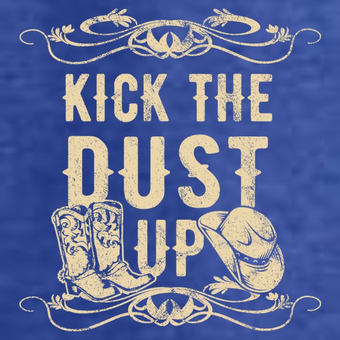 Kick The Dust Up Shirt Country Vintage Tee For Dancers Womens T-Shirt