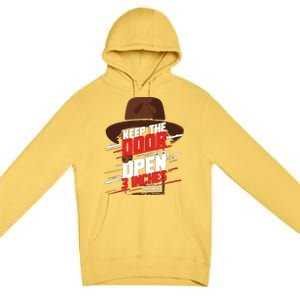 Keep The Door Open 3 Inches Papa Hopper Premium Pullover Hoodie