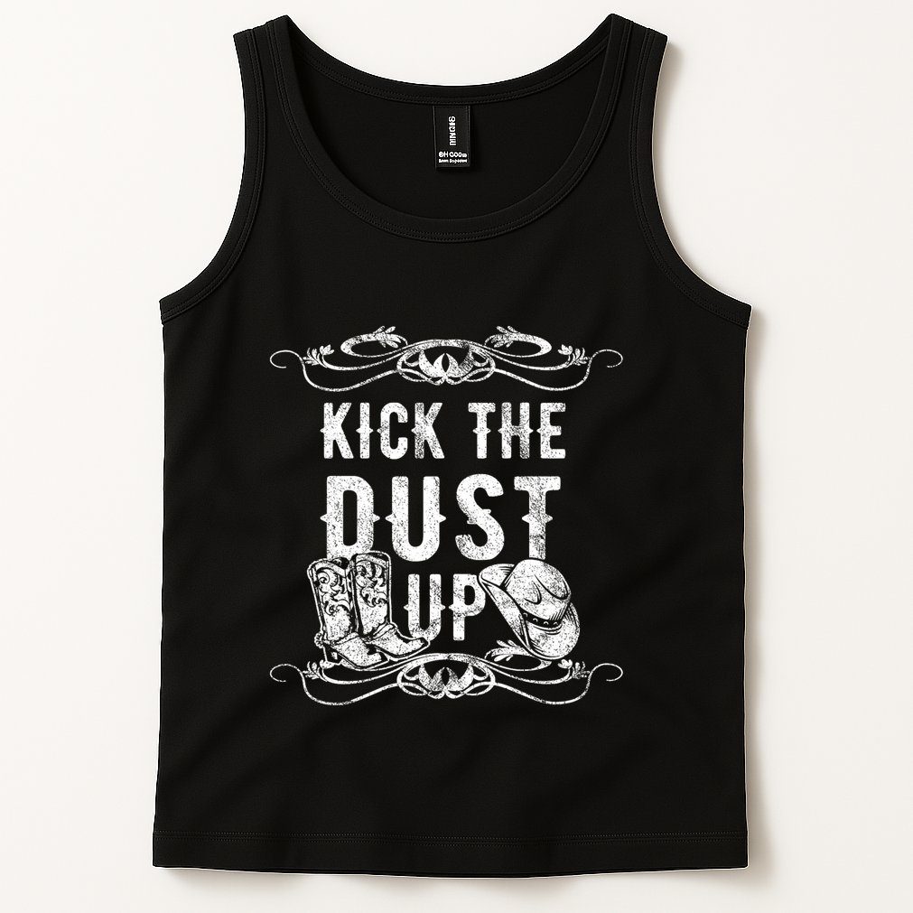 Kick The Dust Up Country Vintage For Line Dance Dancers Tank Top