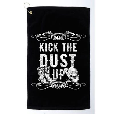 Kick The Dust Up Country Vintage For Line Dance Dancers Golf Towel